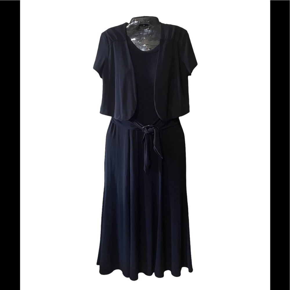 Perceptions New York Size 6P Dress and Size 8 Shawl EUC